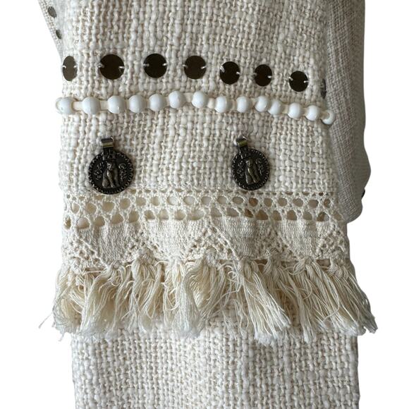 Spell & the Gypsy Collective Alphie Open Front Peplum Blazer Small - Picture 9 of 13